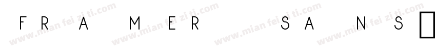 Framer Sans字体转换